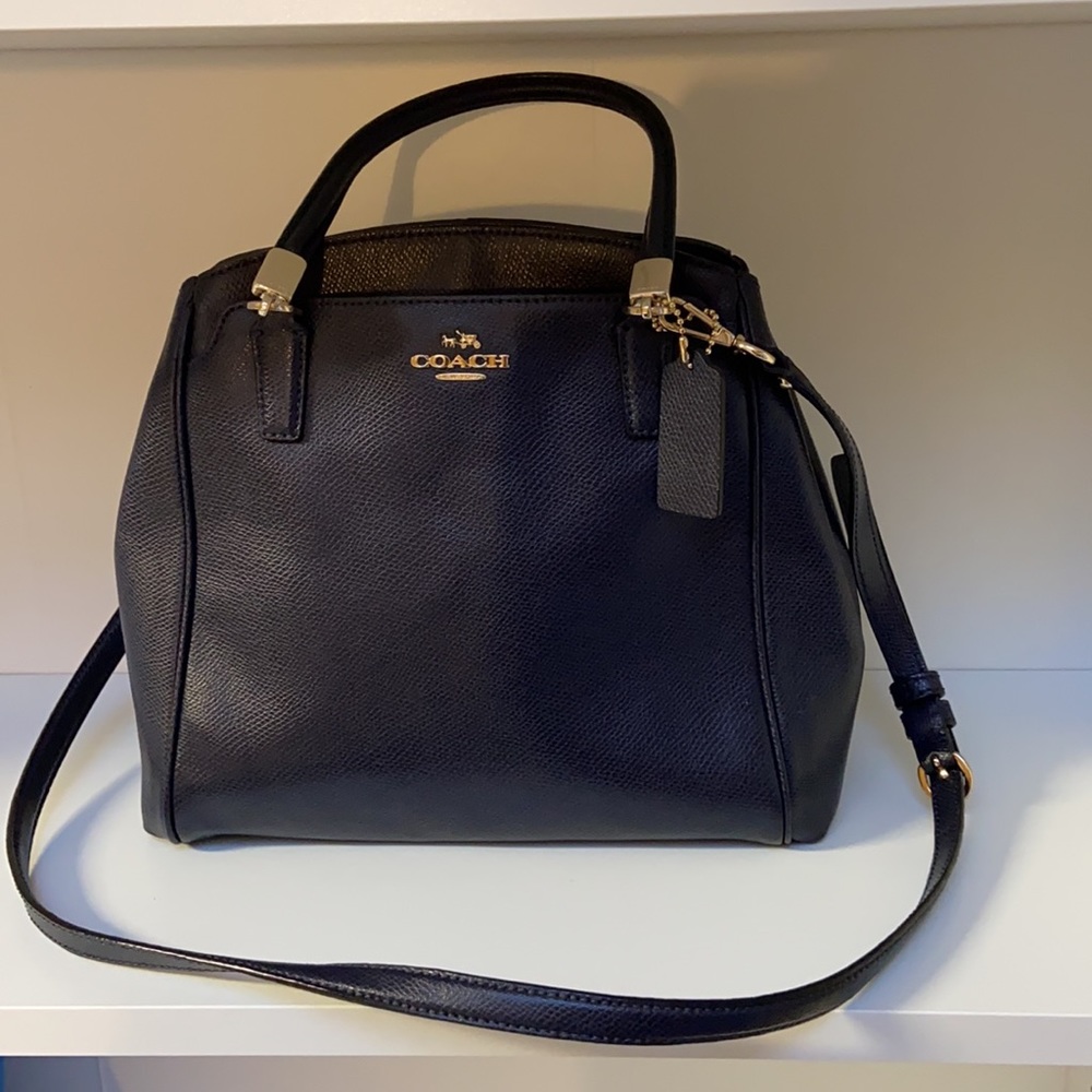 ❤️SOLD❤️ Coach cross-grained handbag/ crossbody  EUC